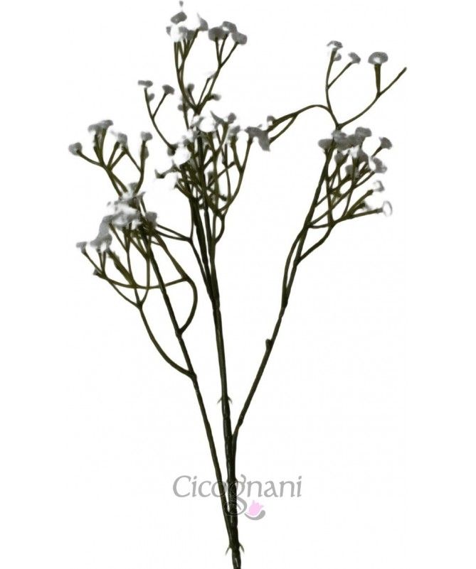 Gypsophila cm. 60 a20320 white, h.cm.60 fiori d.cm.1.5 struttura plastica